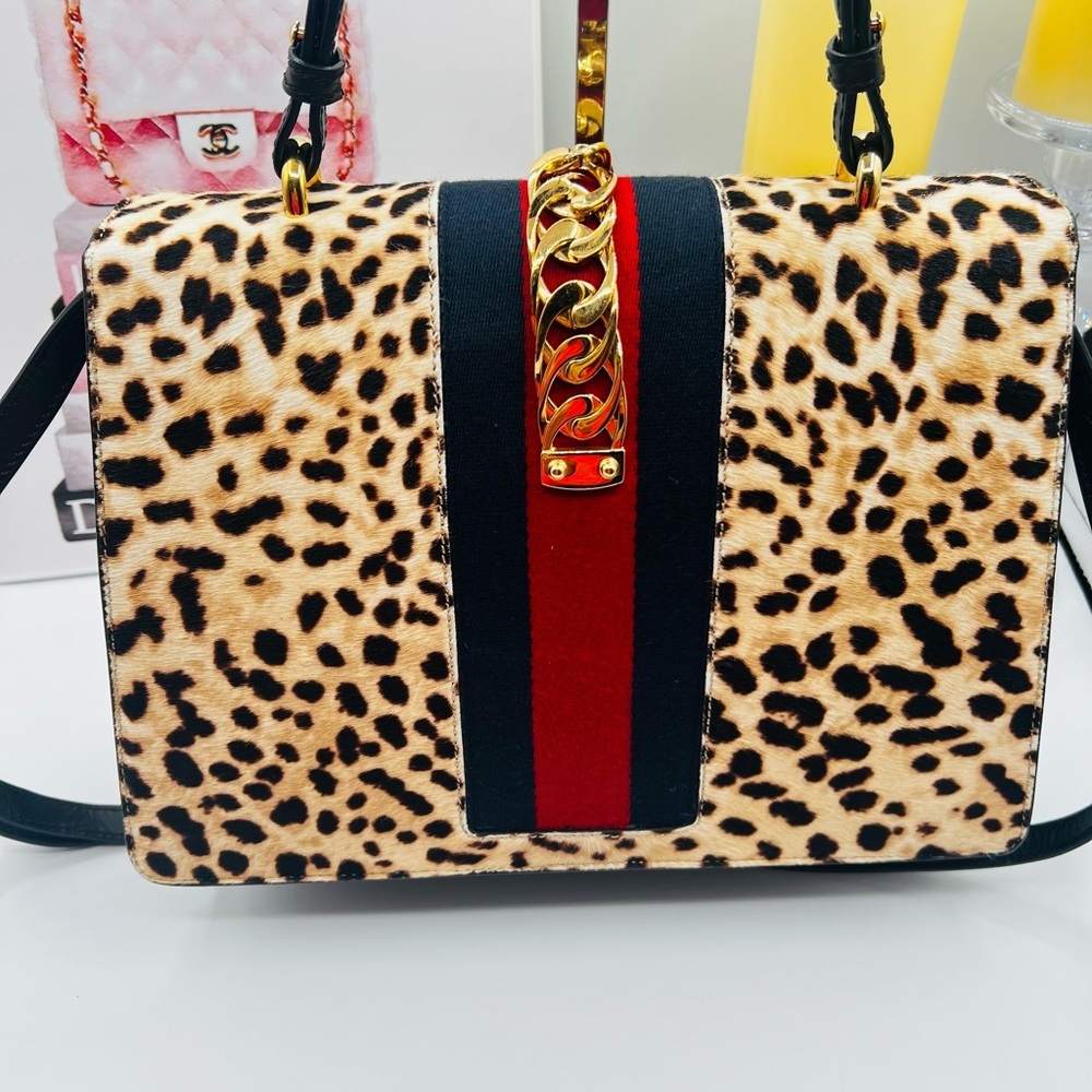 Gucci Sylvie Medium Calf Hair Bag with Certificate of Authenticity (CoA) - Picture 5 of 16